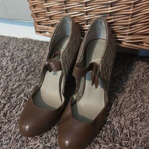 Christian Louboutin Brown Leather Heels